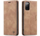 Чехол-книжка CaseMe из нубука для Samsung Galaxy S20 FE Светло-коричневый - изображение 9
