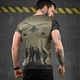 Потоотводящая мужская футболка Oblivion tactical coolmax с принтом Punisher олива размер S - изображение 3