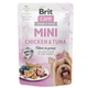 Brit Care Mini Fillets In Gravy Chicken and Tuna влажный корм с курицей и тунцом для собак мелких пород 85 гр - изображение 1