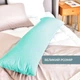 Подушка длинная IDEIA 40x140 - Nordic Comfort Plus для сна и отдыха с молнией и наволочкой Мята - изображение 4