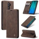 Чехол-книжка CaseMe из нубука для Xiaomi Redmi Note 8 Pro Тёмно-коричневый - изображение 2