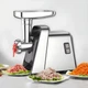 Электромясорубка Rainberg RB мясорубка с соковыжималкой и насадками для колбасы терками 3800 Вт Серебристая - изображение 2