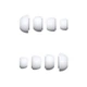 Комплект амбушюр для AirPods Pro 1-2, 4шт (XS, S, M, L), силикон, White - изображение 1
