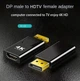 Адаптер DP M to HDMI F, 4K 30Hz, 2K 60Hz, FHD 120Hz, 50x25mm, black, DMHF4P5K - изображение 7