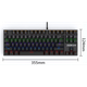 Ігрова клавіатура Механічна Провідна ZUOYA X51 87 з RGB-підсвічуванням та захистом від фіктивних натискань Anti Ghosting - зображення 3