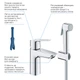 Змішувач для раковини GROHE QuickFix Start 23123003 з душовим гарнітуром - зображення 3