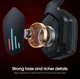 Бездротові ігрові Bluetooth навушники із LED підсвічуванням ONIKUMA B60. Мікрофон із шумоподавленням - зображення 9