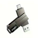 Флешка Eaget 512гб 2в1 Type-C/USB 3.2 для Macbook/Android/ПК grey - изображение 1