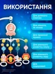 Мобіль дитячий на ліжечко карусель музична з проекцією іграшками каруселька для новонароджених на коляску - зображення 8