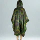 Дождевик пончо на заклепках для взрослых Raincoat, водонепроницаемый плащ-накидка с капюшоном от дождя и ветра, универсальный размер, для рыбалки, туризма, походов, охоты, велопрогулок, DPUN-1-Camouflage - изображение 6