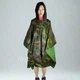 Дождевик пончо на заклепках для взрослых Raincoat, водонепроницаемый плащ-накидка с капюшоном от дождя и ветра, универсальный размер, для рыбалки, туризма, походов, охоты, велопрогулок, DPUN-1-Camouflage - изображение 13