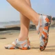 Обувь для пляжа и кораллов аквашузы Diving shoes серые с двумя липучками 35 ( 22,8 см ) 318 - изображение 6
