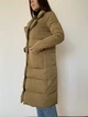 Натуральный длинный пуховик пальто Mod-Room S Хаки RA-PW10205 - изображение 2