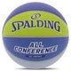 Баскетбольный мяч №7 75-78 см 567–650 г SPALDING ALL CONFERENCE сиренево-салатовый 77394Y - изображение 1