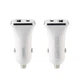 USB Car Charger 2.4A USB/Type-C Remax RCC-306 white - изображение 2