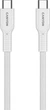 Kabel Canyon OnWire 60CL C-C 60W COLOR Braided 1 m White (CND-CCAP60AB10W) - obraz 3
