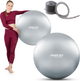 Piłka Neo Sport do cwiczen 75 cm ns 952 srebrna (5903890606220) - obraz 3
