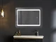 Зеркало Mixxus TWEE MR09-80x60-Reverse с Led Touch, Anti-fog, димером, регулятором яркости (MI6660) - изображение 4