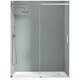 Двері в нішу Koer SR SD02-140x200-TR-01 прозоре скло Easy Clean 8мм, хром (KR5383) - зображення 1