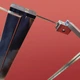 Шторки стеклянные на ванную Koer SR BS03-95x140-TR-01 прозрачное стекло 6мм, хром (KR5402) - изображение 2