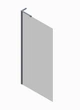 Душова перегородка Koer SR SP02-100x200-TR-12 Walk-In проз.скло Easy Clean 8мм, матове золото (KR5396) - изображение 4