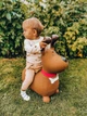 Стрибун джемпер дитячий резиновий надувний з насосом Собака SUN BABY, коричневий - изображение 6