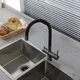 Смеситель гибкий под фильтр для кухни Gappo G4398-39 Черный/Графит - изображение 6