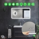 LED-зеркало 90x60см, с Smart-блоком, линзой с подсветкой и подогревом, модель Kruka (Krukag85) - изображение 2