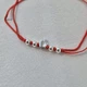 Серебряный Красный браслет Оберег Ось На серебро 925 пробы черненное 75313 1.67г - изображение 4