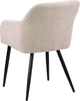 Стілець для кухні та вітальні Homla SELLA 57 x 59.5 x 83 см Beige (5906496738029) - зображення 3