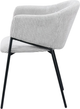 Стілець для кухні та вітальні Homla PRAZER 55 x 60.5 x 78 см Silver (5906496737954) - зображення 3