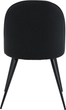 Krzesło do kuchni i salonu Homla LUDI 50 x 53 x 85 cm Black (5906496738180) - obraz 4
