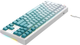 Клавіатура дротова Havit KB901L USB White/Green (6939119026332) - зображення 4