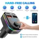 Автомобильный FM-трансмиттер Bluetooth 5.0 FM-передатчик 2 USB + TypeC / TF slot / LED дисплей / ресивер, модулятор, плеер MP3 black - изображение 5