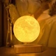 Магнітна левітаційна лампа HCNT Levitating Lamp Moon Light Wood Grain (SIM10-GW5) - зображення 4