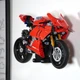 Кронштейн / Настенное 3D Крепление для Фирменного конструктора Technic Ducati Panigale V4 R Мотоцикл Лего Дукатти (42107) - Черный - изображение 3