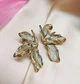 Женские сережки Цветочки jewelry Золотистые - изображение 2