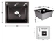 Кухонная мойка Lidz H5050B PVD 3.0/1.0 мм LDH5050BPVD3008 - изображение 8