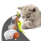Іграшка робот для котів, на колесах, від акумулятора Бадмінтон ЮСБ Cat teaser AND XL-1233 Orange - зображення 1