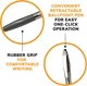 Ручка автоматична BIC Glide Atlantis Ultra Smooth Writing Чорний 1 мм (VCG11-BLACK-1) - зображення 3