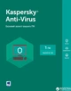 Kaspersky Anti-Virus 2018 первоначальная установка на 1 год для 1 ПК (DVD-Box, коробочная версия) - изображение 1