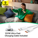 Ładowarka sieciowa Baseus GaN5 Fast Charger 1C 25W EU + Data Cable Type-C to Typ-C 100W Moon White (P10110909213-01) - obraz 15