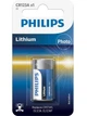 Батарейка литиевая Philips CR123A для фотокамер, напряжение 3В в упаковке 1шт. (CR123A/01B) - изображение 1