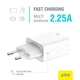 Сетевое зарядное устройство Piko TC-PD452 USB-C + USB-A PD 3.0 QC 3.0 GaN II 45Вт White (1283126597787) - изображение 2