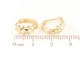 Сережки Xuping Позолота 18K колечка «Декоративний візерунок» 284298 - зображення 2