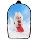 Рюкзак Лабубу (School Gear bag Labubu 010) черный, 39 х 27 х 14 см - изображение 1