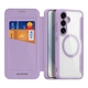 Чохол-книжка Dux Ducis Skin X Pro with MagSafe для Samsung Galaxy S25 5G (S931) Purple Pink - зображення 1