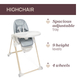 Krzesełko do karmienia Chicco Polly Armonia Greenery 3 w 1 Morski (8058664179046) - obraz 10