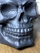 Череп кашпо троянда декор FullBlack ABC handmade - изображение 3