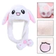 Светящаяся шапка БЕЛАЯ Pikachu toys soft toys with led с подвижными ушками - изображение 3
